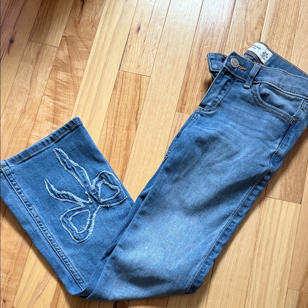 Abercrombie Kids Blue Jeans with Bow Detail